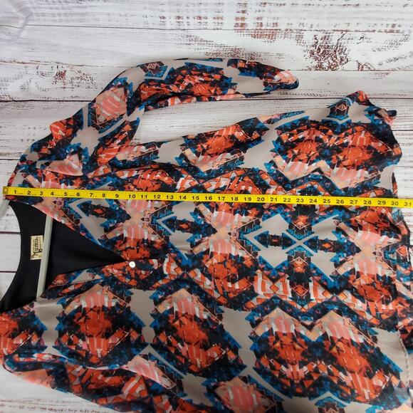 Show Me Your Mumu Tunic Dress S Kaleidoscope Jamie Peasant Sleeve Cottagecore Sm - Picture 11 of 12